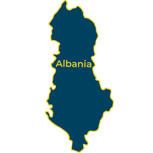 Map of Albania