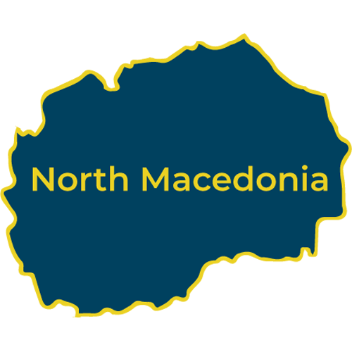 Map of North Macedonia